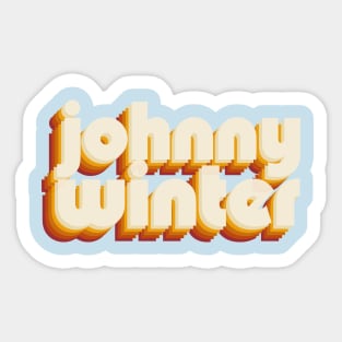 johnny winter Sticker